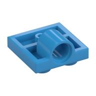 Plate Special 2 x 2 with 1 Pin Hole [Complete Underside Rib] (Dark Azure)
