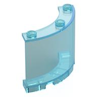 Panel 4 x 4 x 3 Quarter Cylinder (Trans-Light Blue)