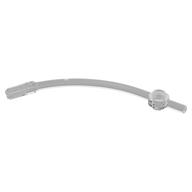 Bar Curved with Axle End and 1 x 1 Round Plate (Trans-Clear)