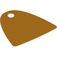 Neckwear Cape, Straight Bottom, One Top Hole [Spongy Stretchable Fabric] (Bright Light Orange)