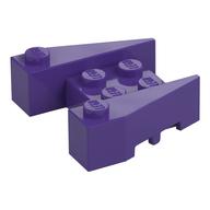 Brick Wedged 3 x 4 [Stud Notches] (Dark Purple)