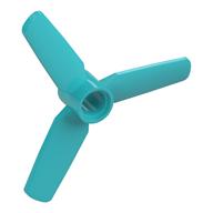 Propeller 3 Blades 5 Diameter, Pin Hole (Medium Azure)