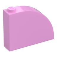 Brick Curved 1 x 4 x 2 2/3 (Bright Pink)