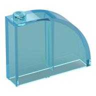 Brick Curved 1 x 4 x 2 2/3 (Trans-Light Blue)