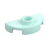 Plate Special Round 1 x 2 Half Circle with Stud (Jumper) (Light Aqua)