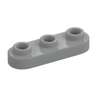 Plate Special 1 x 3 Rounded with 3 Open Studs (Light Bluish Gray)