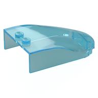 Windscreen 6 x 4 x 1 Curved (Trans-Light Blue)