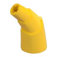 Animal Body Part, Horn Stacked 45 deg. with Axle Connectors (Yellow)