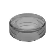 Tile Round 1 x 1 (Trans-Black)