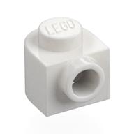 Plate Special 1 x 1 x 2/3 Half Round with Side Stud (White)