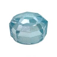 Plate Special 8-Sided Crystal/Gem 1 x 1 x 2/3 (Opal Trans-Light Blue)
