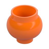 Minifig Pot Small with Handle Holders (Orange)