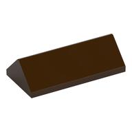 Brick Sloped 45° 2 x 4 Double (Dark Brown)