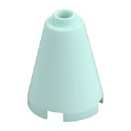 Cone 2 x 2 x 2, Open Stud (Light Aqua)