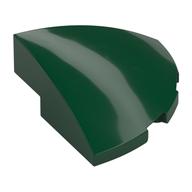 Brick Round Corner, Curved 3 x 3 x 1 Quarter Circle (Dark Green)