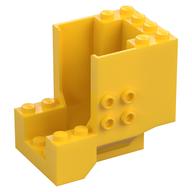 Brick Special 4 x 6 x 4 with 2 x 2 Studs on both Sides (4+ Cockpit) (Yellow)