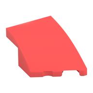 Brick Wedged, Curved 3 x 2 with Stud Notch Right (Coral)