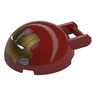 Windscreen 4 x 4 x 1 2/3 Canopy Half Sphere with Handle and Hulk Buster Face Print (Dark Red)