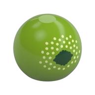 Technic Ball Joint with Dark Green Eye/Pupil Print (Lime)