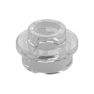 Plate Round 1 x 1 with Open Stud (Trans-Clear)