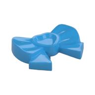 Headwear Accessory Bow with Heart, Long Ribbon and Pin (Dark Azure)