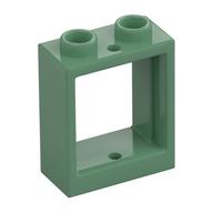 Window 1 x 2 x 2 Flat Front (Sand Green)