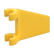 Flag 2 x 2 Trapezoid with Flared Area between Clips (Yellow)