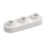 Plate Special 1 x 3 Rounded with 3 Open Studs (White)
