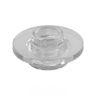 Equipment Cup / Teacup Saucer with Recessed Stud on Top [Plain] (Trans-Clear)