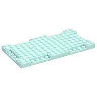 Plate Special 8 x 16 x 2/3 with Six Recessed Edges (Light Aqua)