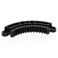 Technic Gear Rack 1/4 Circle 6 x 6, 15 Teeth (Black)