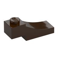 Brick Curved, 3 x 1 with 1/3 Inverted Cutout (Dark Brown)
