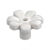 Plant, Flower, Minifig Accessory with 7 Thick Petals and Pin, Center Ring (White)