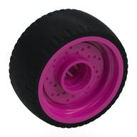 Wheel Rim 24 x 12 with Black Tyre (Magenta)