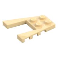 Wedge Plate 4 x 4 with 2 x 2 Cutout (Tan)