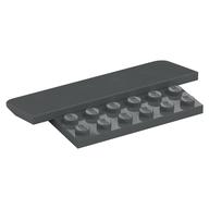 Brick Sloped 8 x 5 x 2/3 with 2 x 6 Studs (Dark Bluish Gray)