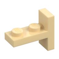 Bracket 1 x 2 with 1 x 2 Vertical Studs (Tan)