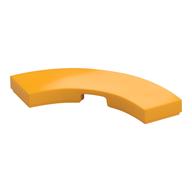 Tile 3 x 3 Curved, Macaroni (Bright Light Orange)