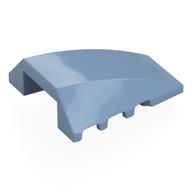 Brick Wedged, Curved 4 x 4 No Top Studs (Sand Blue)