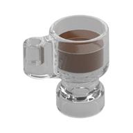 Equipment Stein/Cup with Reddish Brown Drink Pattern (Trans-Clear)