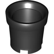 Bucket without Handle Holes - 4 Holes in Bottom (Black)