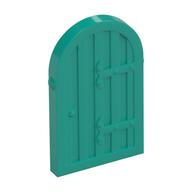 Window 1 x 2 x 2 2/3 Shutter with Rounded Top (Dark Turquoise)