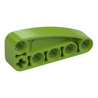 Technic Beam 2 x 5 L-Shape with Quarter Ellipse Thick (Lime)