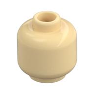 Minifig Head [Plain] [Vented Stud - 2 Holes] (Tan)