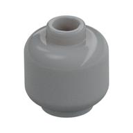 Minifig Head [Plain] [Vented Stud - 2 Holes] (Light Bluish Gray)