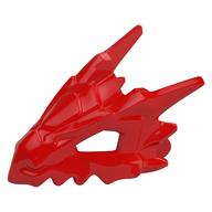 Creature Body Part, Dragon Head Upper Jaw, Hollow Eyes, Spikes (Red)