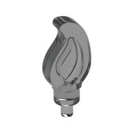 Wave / Flame Small with Pin (Trans-Black)