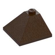 Brick Sloped 33° 3 x 3 Double Convex (Dark Brown)