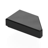 Tile 1 x 2 with Stud Notch Left (Black)