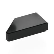 Tile 1 x 2 with Stud Notch Right (Black)